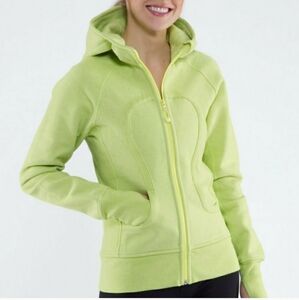 Lululemon Scuba Hoodie Stretch Pistachio Green Sweater Jacket Sz 6